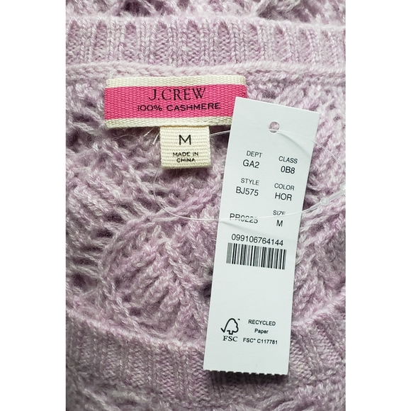 20. J.Crew Cashmere pointelle sweater shell - Picture 7 of 8